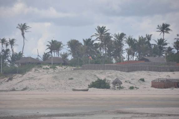 Maré bem baixa na partida de Tatajuba - CE